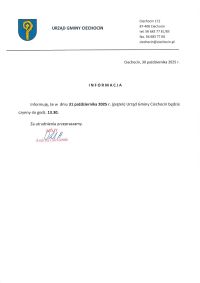 skrócony czas pracy Urzędu