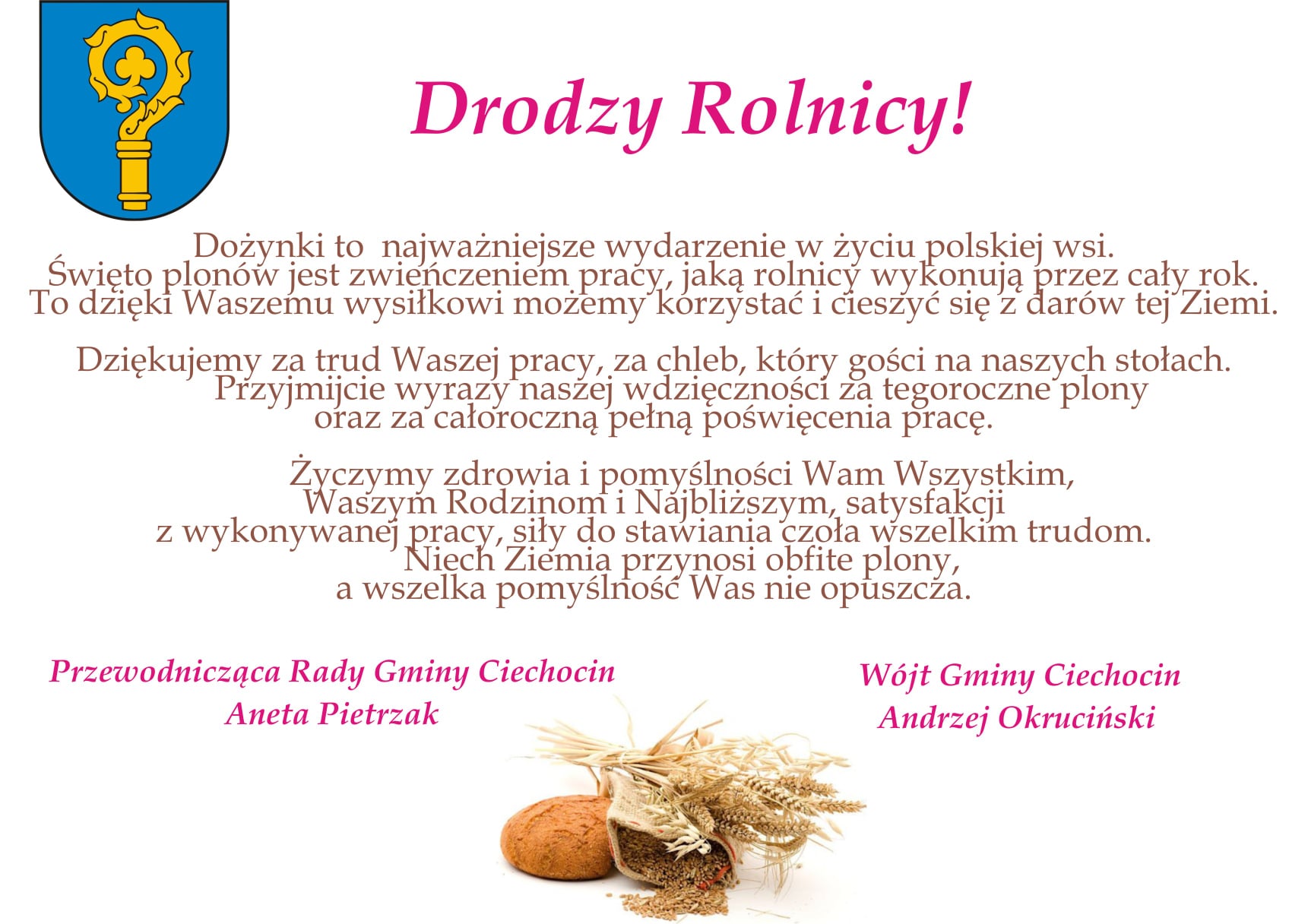 Drodzy Rolnicy!