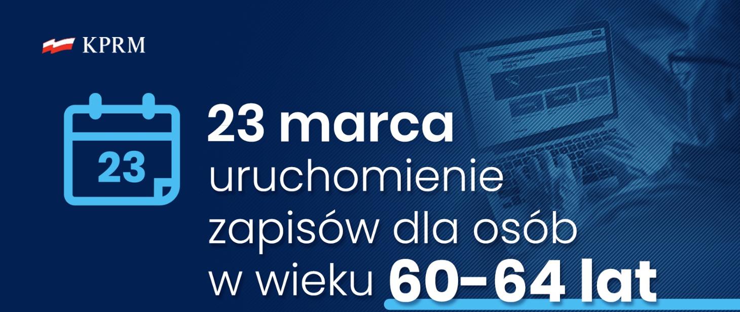 Przyspieszenie rejestracji na szczepienia dla osób 60+